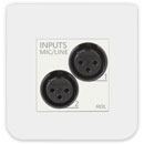 RDL EU-RN20 INTERFACE AUDIO DANTE D'ENTREE 2x entrée XLR, micro/ligne, sortie Dante, format UK/EU