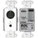 RDL D-RN2ML INTERFACE AUDIO DANTE BIDIRECTIONNELLE 2x2, entrée XLR/jack 3,5mm, micro/ligne, blanc