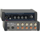 RDL EZ-HSX4 SELECTEUR D'ENTREE audio, stéréo, 4x1, + ampli casque, entrée/sortie RCA, adapt.secteur