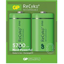 GP 570DHCB RECYKO+ PILE D, NiMH, 5700mAh, pack de 2