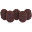 RYCOTE 105503 BONNETTE MOUSSE pour micro-cravate, marron, pack de 5