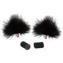 RYCOTE 065552 RISTRETTO FOURRURE pour bonnettes micro cravate, noir, pack de 2