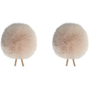 BUBBLEBEE TWIN WINDBUBBLES BONNETTE taille 1, pour micro de dia.3-4mm, pack de 2, beige