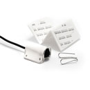 BUBBLEBEE LAV CONCEALER SUPPORT MICRO pour Sennheiser ME 2-II, blanc