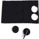 RYCOTE 065101 UNDERCOVERS FIXES MICRO Stickies et Undercovers tissus, noir, 1 pack de 30+30