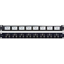 LEN LMPR01 PANNEAU RACK pour 8x relais vidéo, 1U