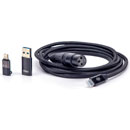 SONTRONICS XLR-USB-C CABLE 2m, avec adaptateur smartphone et USB-A