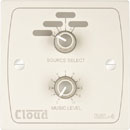 CLOUD RSL-4W UNITE DE CONTROLE A DISTANCE niveau et source, pour amplis mixeurs MA, blanc