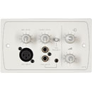 CLOUD LM-2W PAVE DE CONTROLE A DISTANCE active, 2x ligne stéréo, 1x entrée microphone, RJ45, blanc