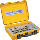 AUDIOPRESSBOX APB-216 C-D SPLITTER DE CONF. portable, Dante, actif, 2x16, alim externe/accu, jaune