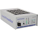 AUDIOPRESSBOX APB-116 SB SPLITTER DE CONF.actif, boîte de scène, 1x e.ligne, 12x s.micro/ligne, accu