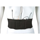 URSA STRAPS WAIST STRAP Medium, double grande poche verticale, 100cm, noir