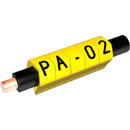 PARTEX MARQUEURS DE CABLE PA02-250CC.4 1.3à 3 mm, numéro 4, jaune, pack de 250