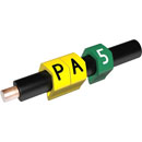 PARTEX MARQUEURS DE CABLE PA1-200MCC.5 2.5à 5 mm, numéro 5, vert, pack de 200