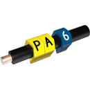 PARTEX MARQUEURS DE CABLE PA3-MCC.6 8 à 16 mm, numéro 6, bleu, pack de 100
