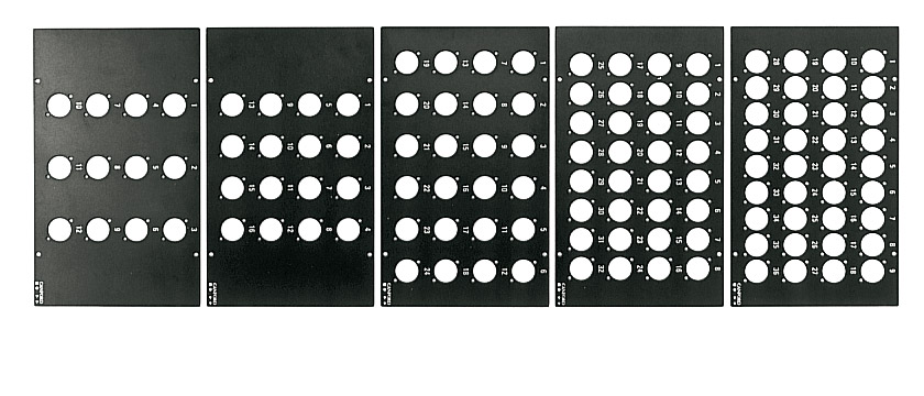 MARQUEURS DE CABLE PTV+45.U, noir sur blanc, pack de 100