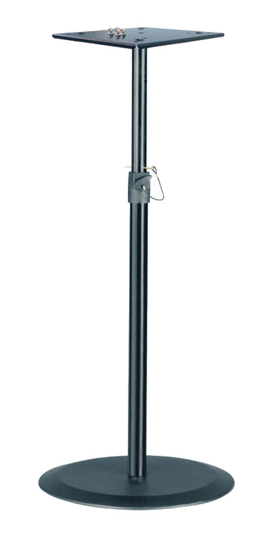 Pied De Basson K&M 150/1 Réglable - Support Robuste Noir Avec Plateau Large - Hauteur Jusqu'à 120cm