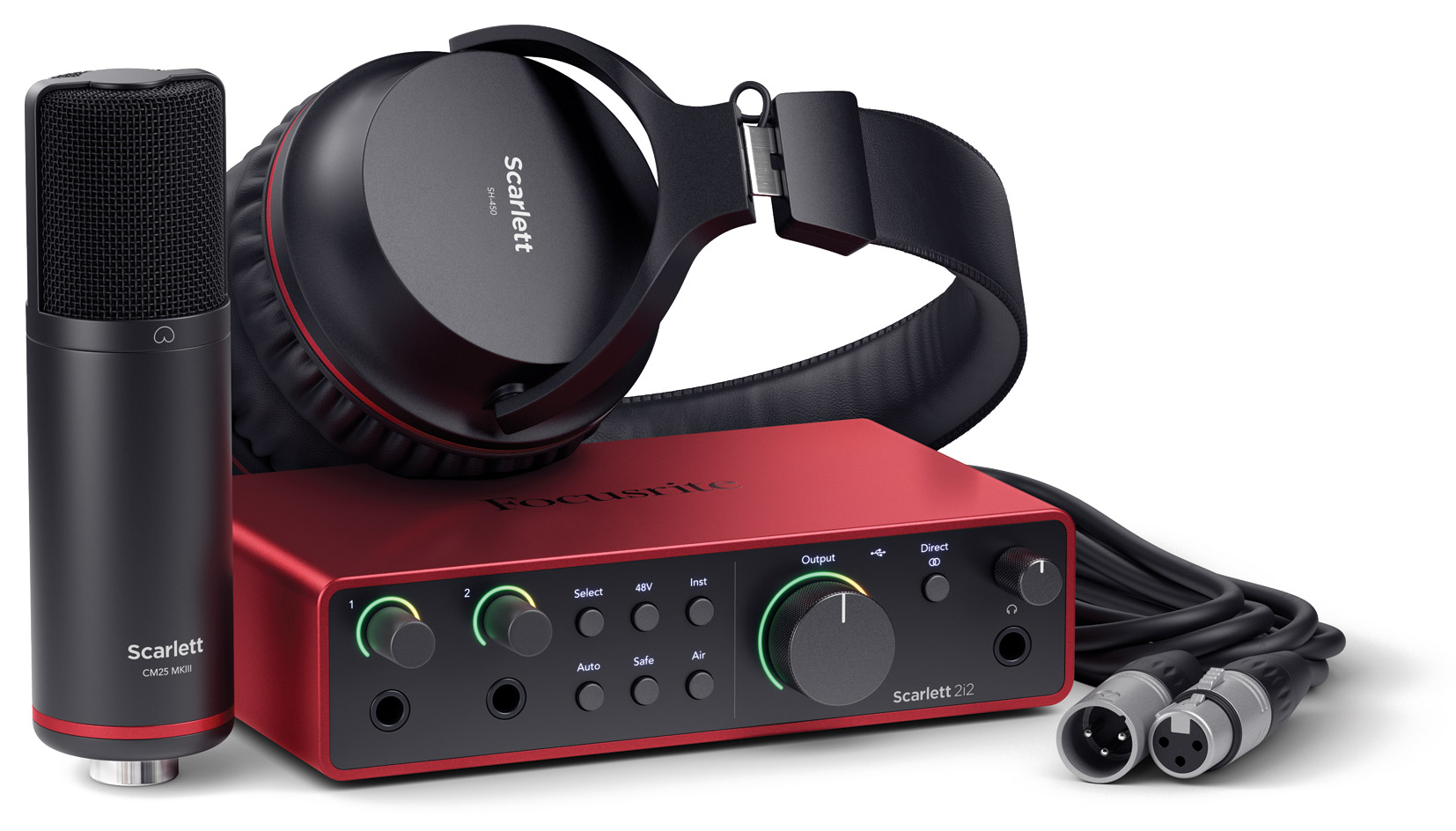 FOCUSRITE SCARLETT 2i2 STUDIO 4TH GEN INTERFACE AUDIO pack avec