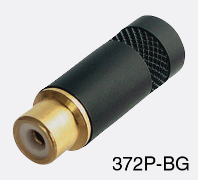 Rean - Fiche RCA métal pour cable ø7.2mm corps et contacts o - HA/100